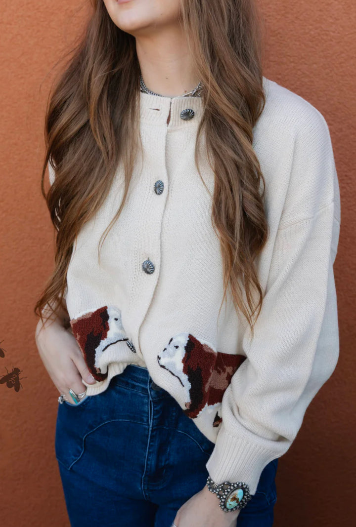 Ranch Royalty Cardigan-Hereford