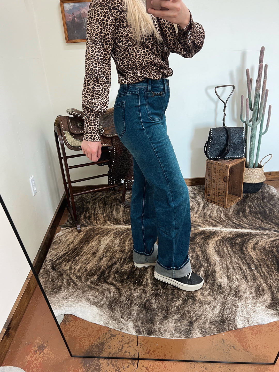 Snaffle Bit Trouser Wide Leg Jeans