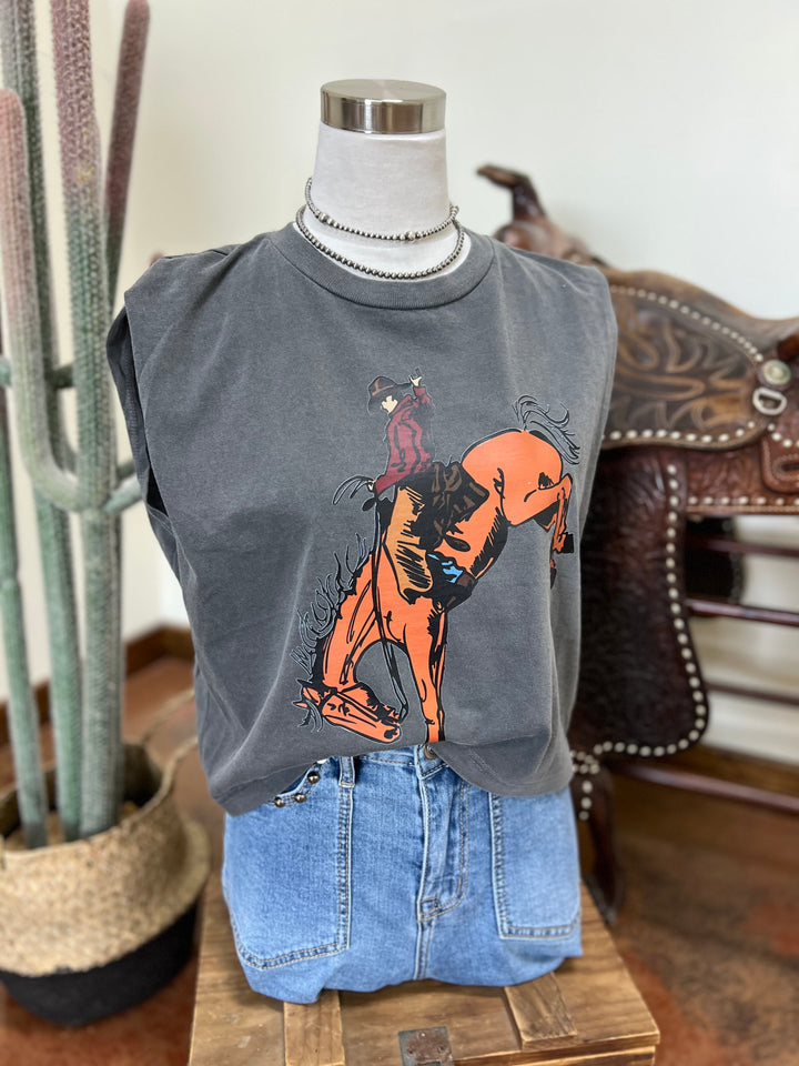 Bronc Time Muscle Tank
