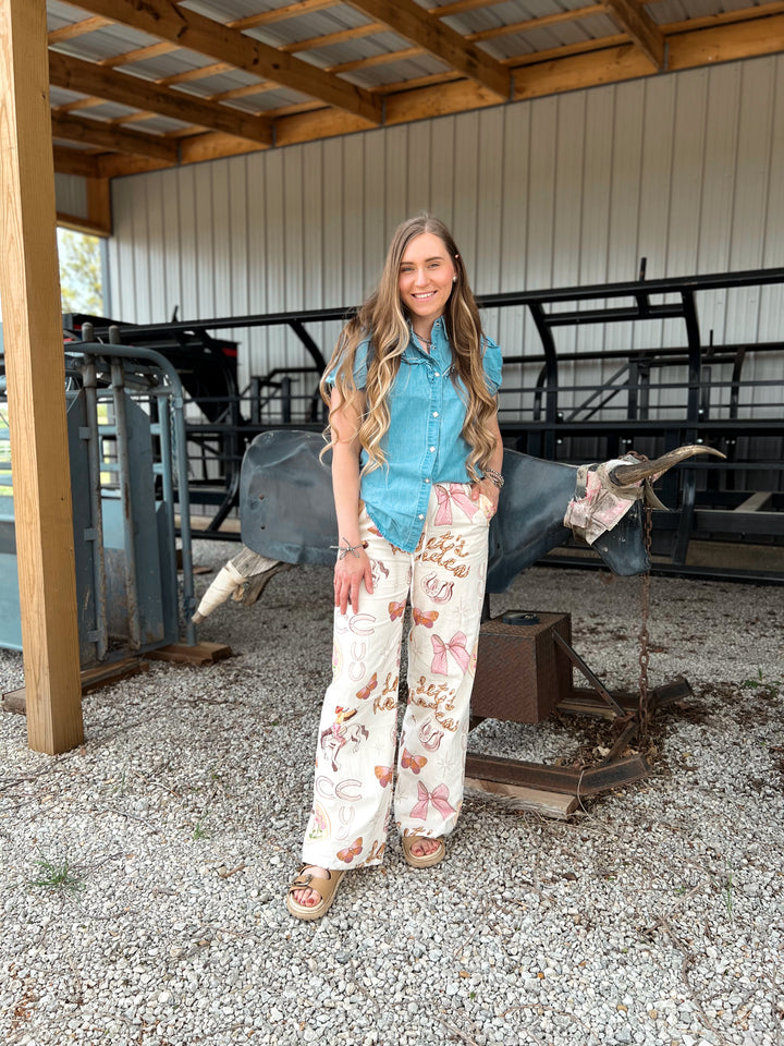 Coquette Western Girly Pants