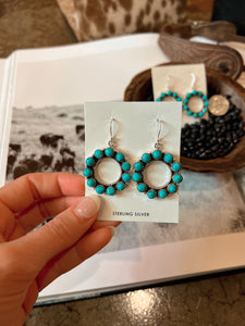 Circulo Turquoise Dangle Earrings