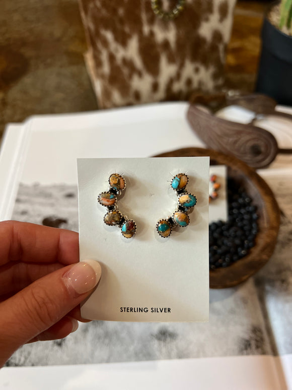 Koa Turquoise & Spiny Earrings