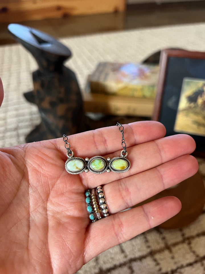 Palomino 3 Stone Necklace