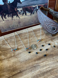 Spiny Oyster + Turquoise Bar Necklace