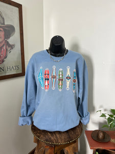 Cinches Crewneck-Shy Blue