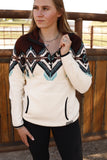 Border Aztec Pullover