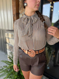 Plaid Boss Cowgirl Top