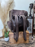 Boot Stitch Rough Suede Backpack