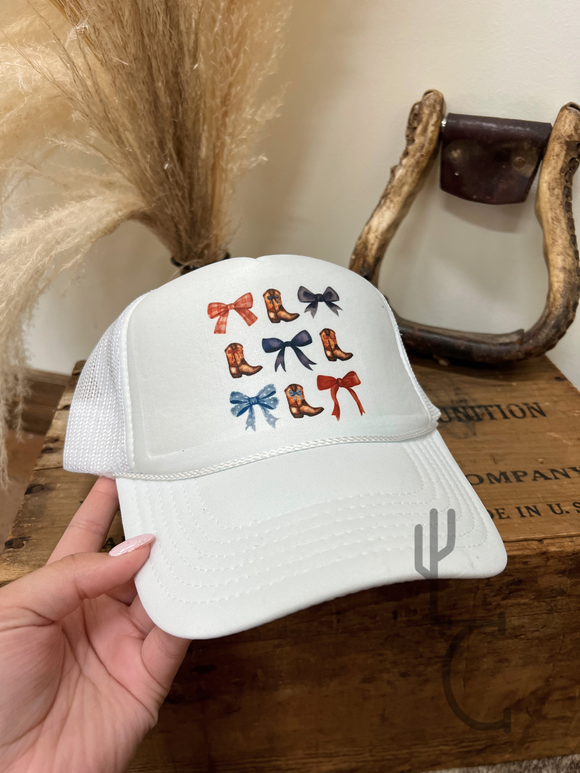 Boots & Bows Trucker Hat