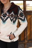 Border Aztec Pullover