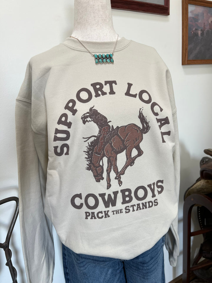 Support Local Cowboys Crewneck