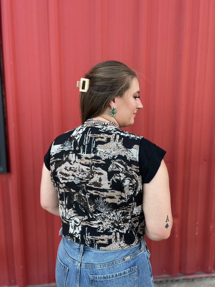 Western Tapestry Vest