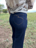 Ariat: Jazmine Western Stitch Wide Jean