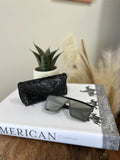 Leather Sunglasses Case-Black