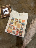 Rodeo Event Matchbook Crewneck-Sand