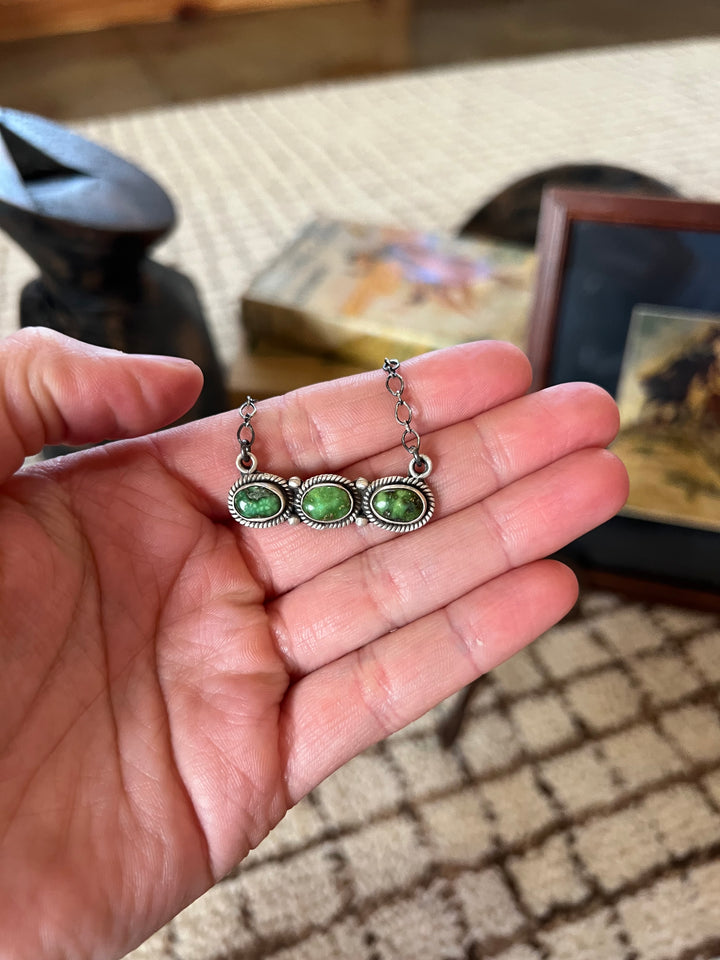 Sonoran Gold 3 Stone Necklace