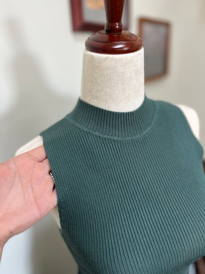 Mock Neck Sweater Tank{2 Colors}