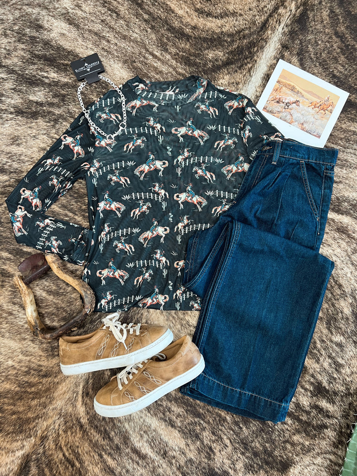 Round Up Cowboy Mesh