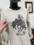 Jack-O-Bronc Crewneck-Sand