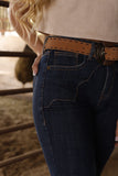 Western Yoke Boot Cut Jeans