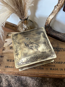 Bronc Silver Stamped Jewelry Box