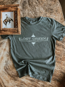 Lost Creek Logo T-Shirt-Pepper