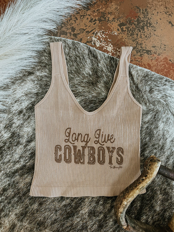 Long Live Cowboys Crop Tank