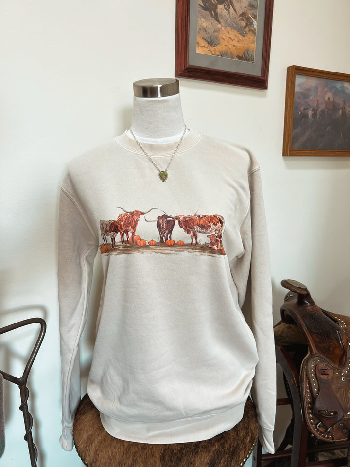 Longhorn Pumpkin Patch Crewneck