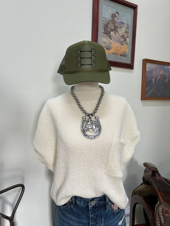 Horse Shoe Statement Necklace