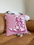 Pink Boots Hook Pillow