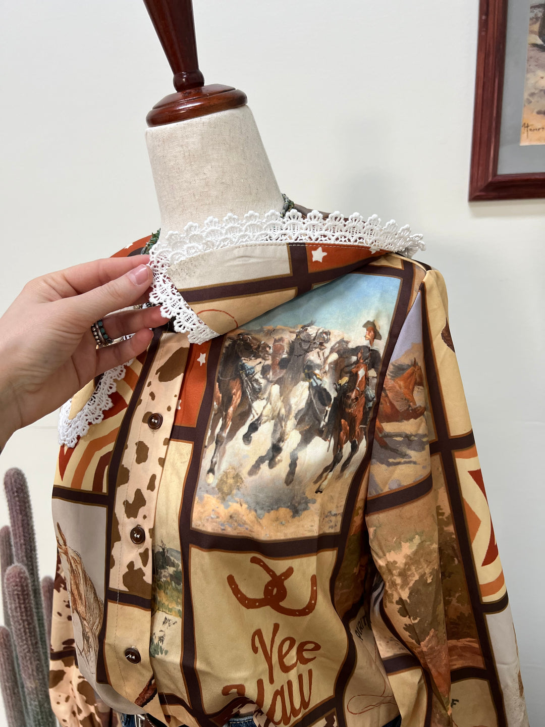 Tucker Cowboy Button-Up Blouse