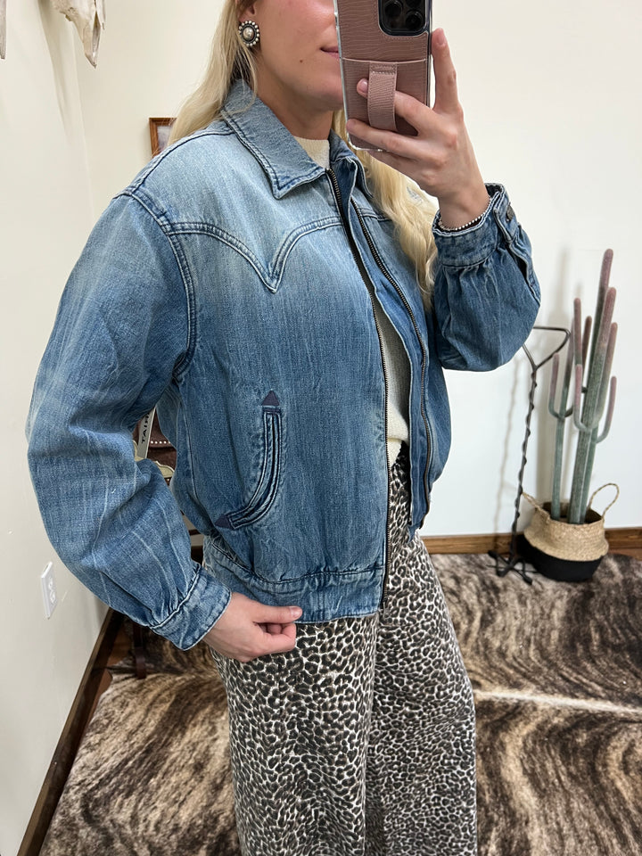 Ariat: Denim Bomber Jacket