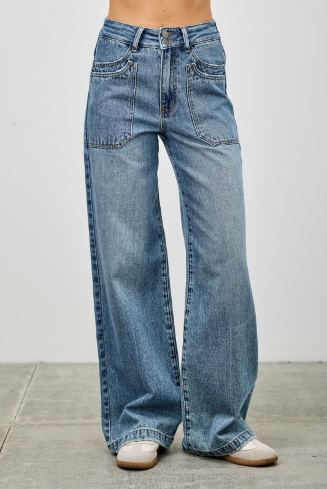 Coralie Western Wide Leg Jeans