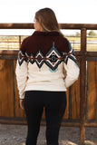 Border Aztec Pullover