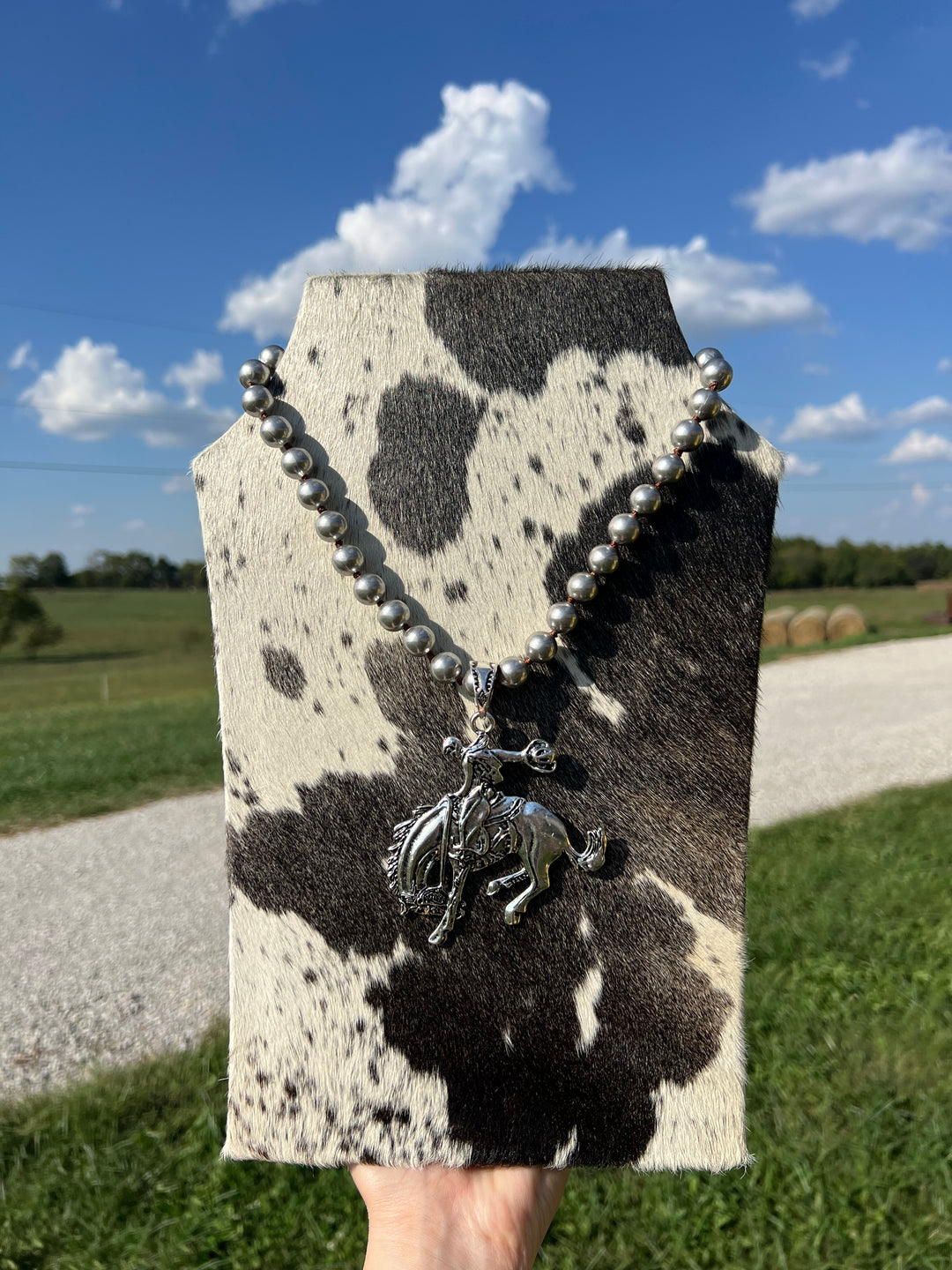 Bucking Horse Statement Necklace