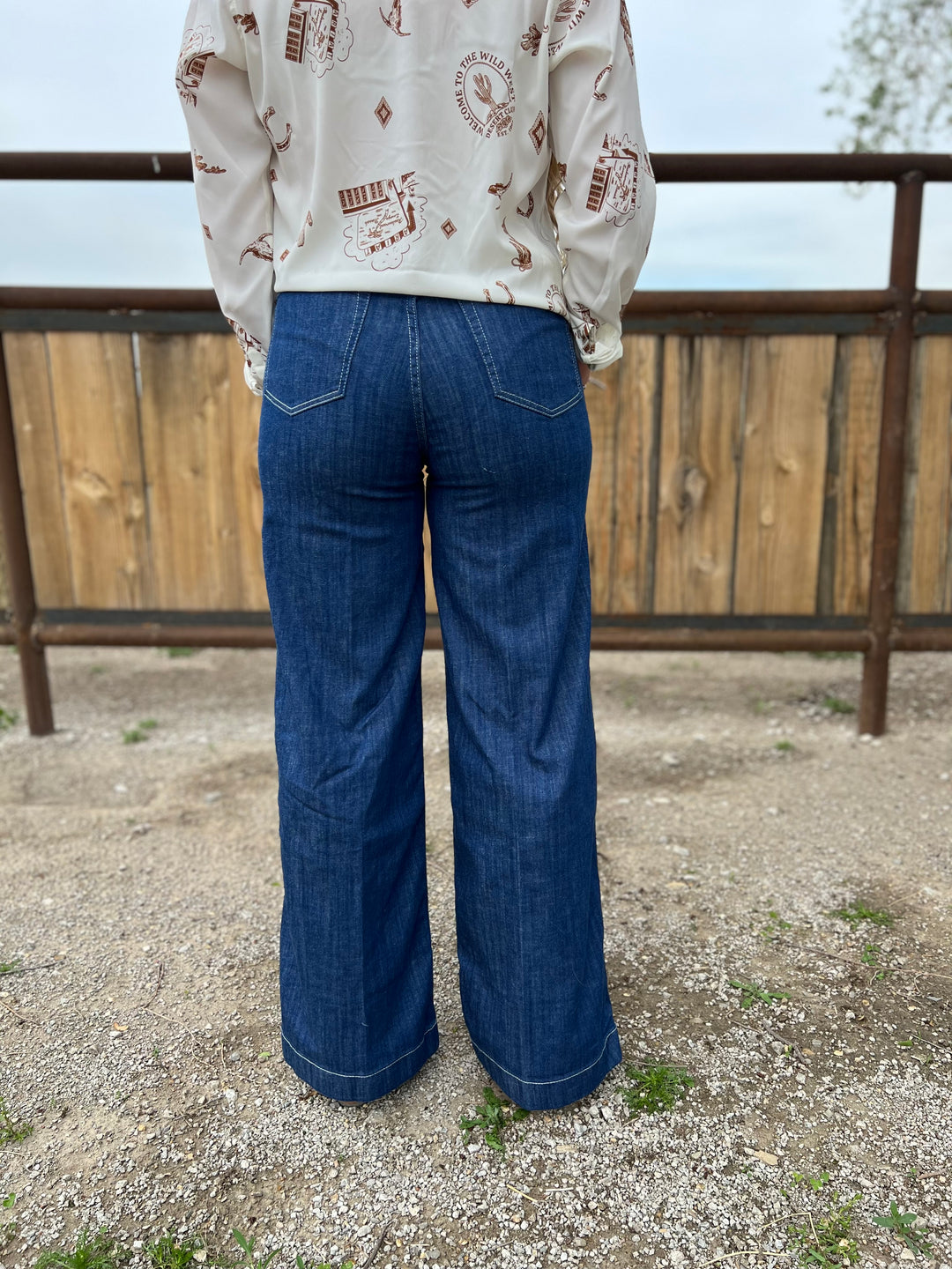 Ariat: Westie Yoke Wide Leg Jeans