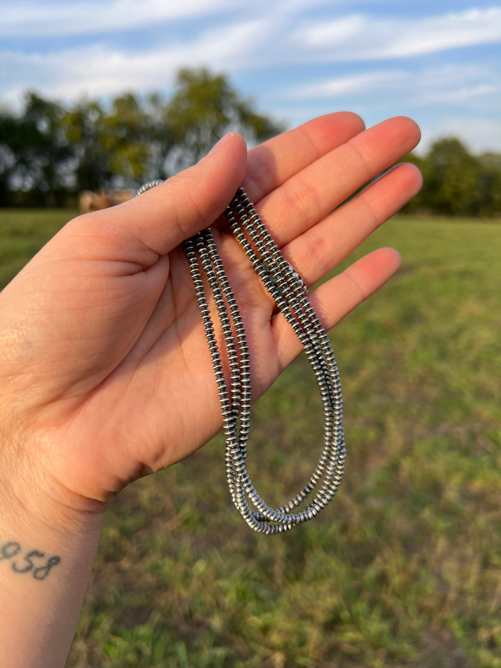 Saucer Pearl Necklace-18”
