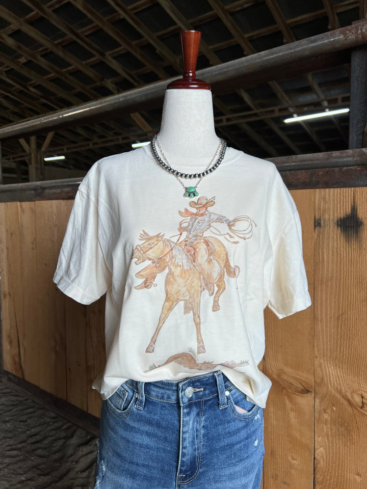 Wild One Bronc Box Tee