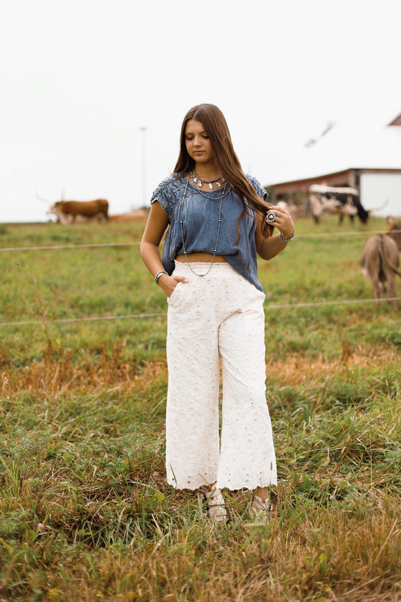 The Mae Eyelet Pants