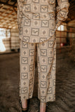 Square Horse Pattern Pants