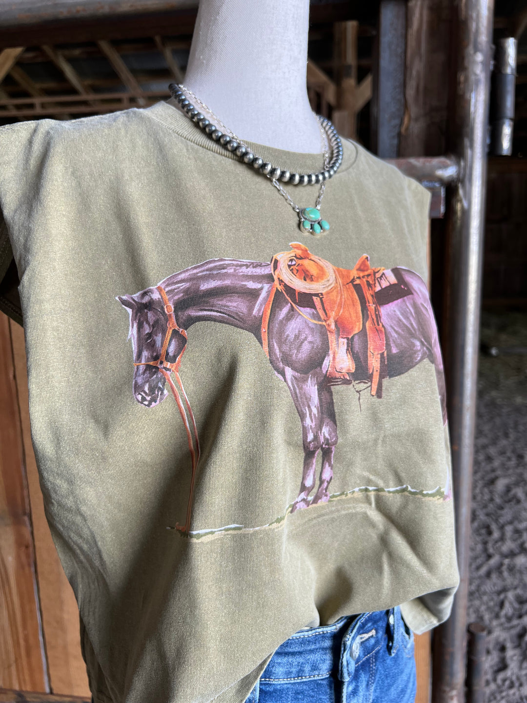 Gray Cowpony Muscle Tank{Multiple Colors}