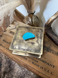 Turquoise Chunk Sterling Silver Jewelry Box