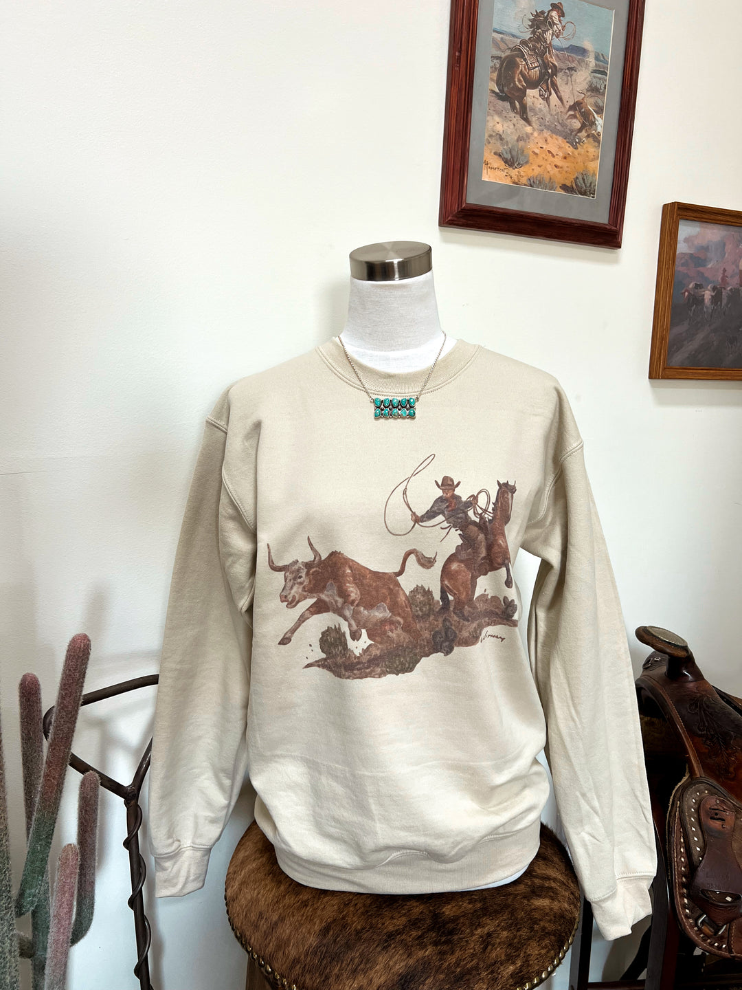 Cow Catcher Crewneck-{Multiple Colors}
