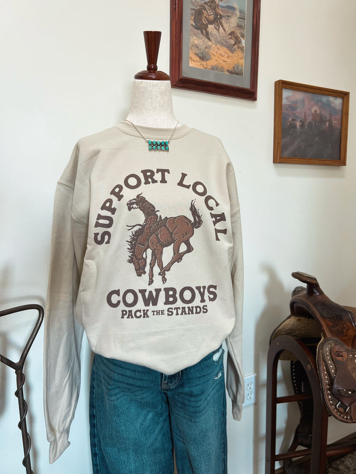 Support Local Cowboys Crewneck