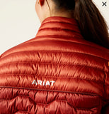 Ariat: Ideal Down Jacket-Burnt Brick