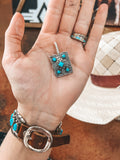 Turquoise Charm-Hat Clip On