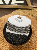 3 Strand Faux Navajo Disc Bracelet Set