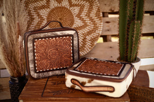 Cowhide & Leather Jewelry Case