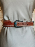 Feather & Leather Belt