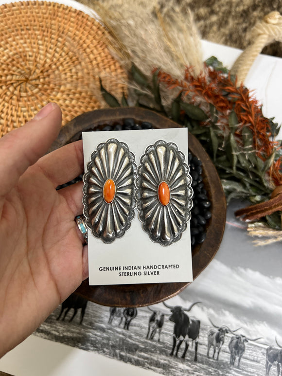 Grande Spiny Oyster Earrings